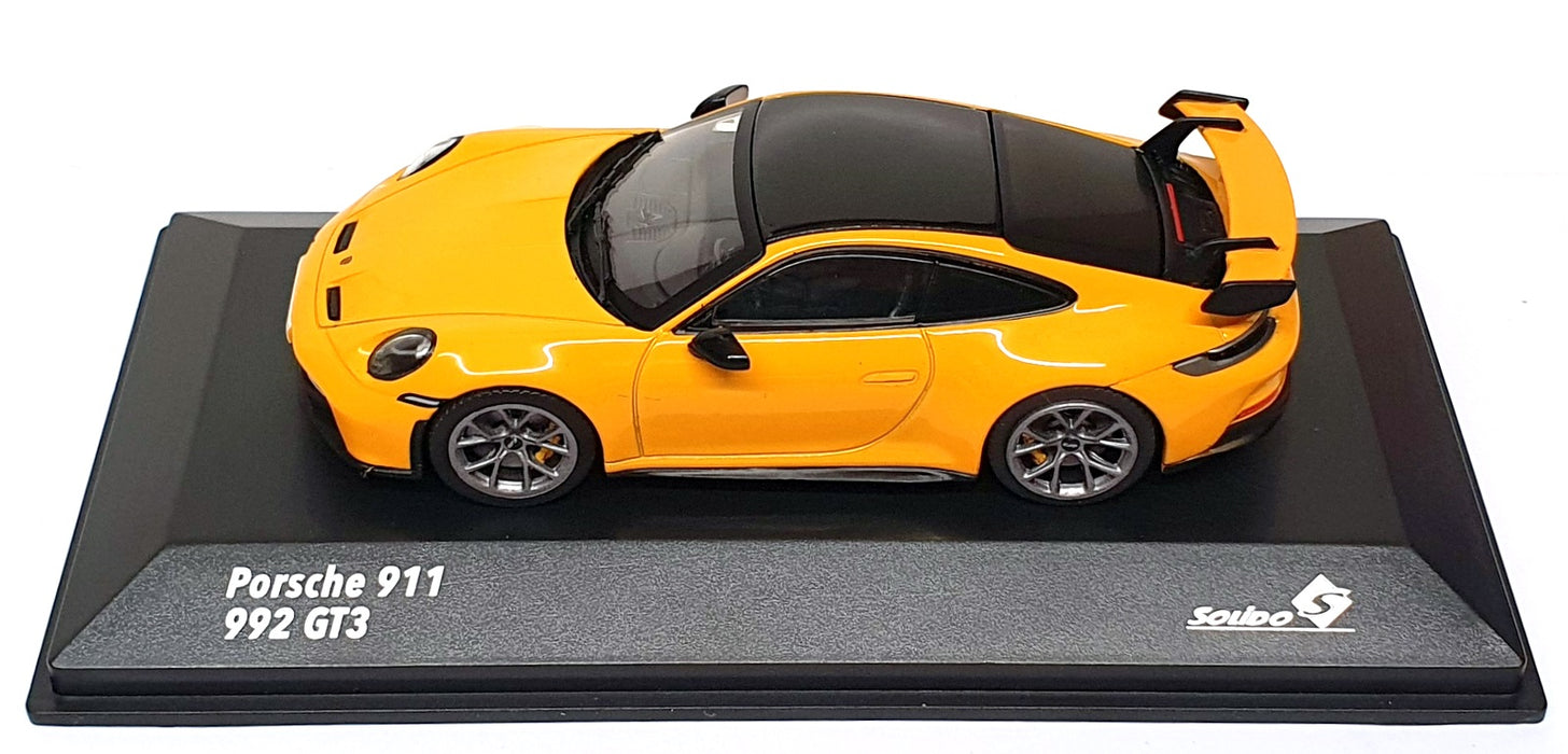 Solido 1/43 Scale Diecast S4312504 - Porsche 911 992 GT3 - Signal Yellow