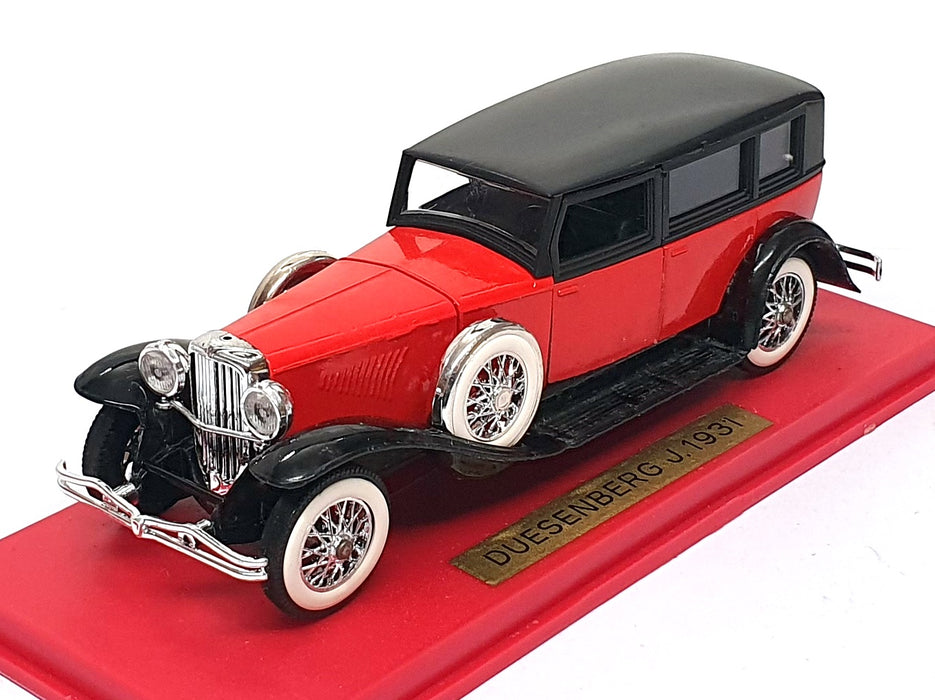 Solido 1/43 Scale Diecast 156 - 1931 Duesenberg Type J - Red/Black