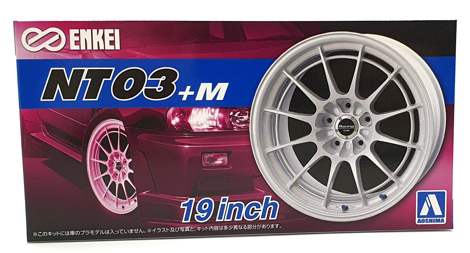 Aoshima 1/24 Scale 05392 - Enkei NT03+M 19' Wheels & Tyres Set #59