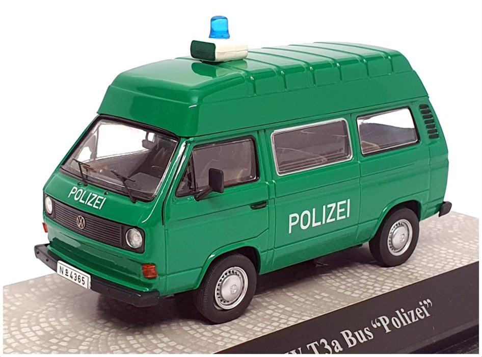 Premium ClassiXXs 1/43 Scale 11455 - Volkswagen T3a Minibus Polizei - Green