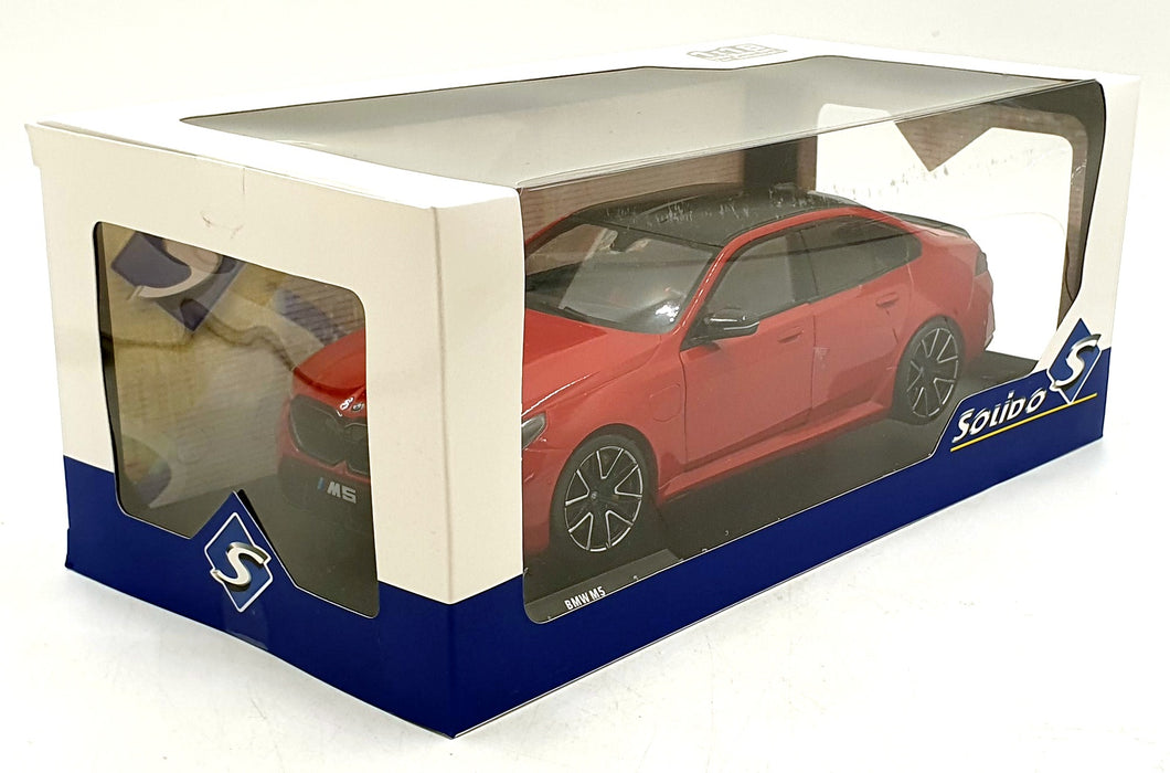 Solido 1/18 Scale S1814702 - 2025 BMW M5 - Fire Red