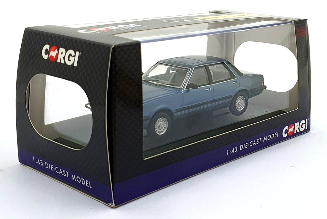 Vanguards 1/43 Scale Diecast VA15007 - Ford Cortina Mk4 2.3 Ghia - Titan Blue