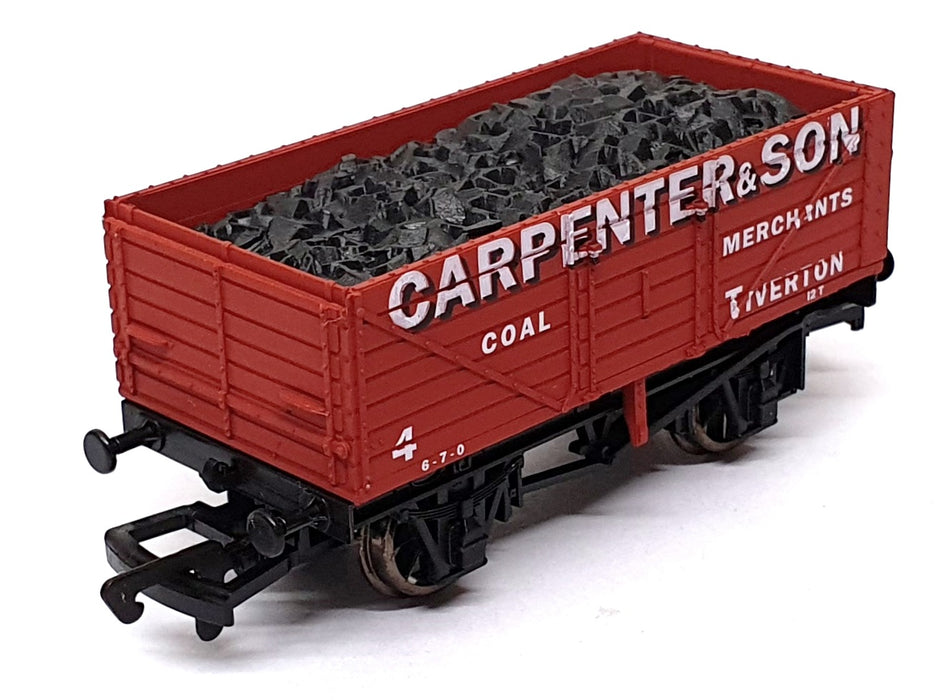 Dapol OO Gauge B550 - 7 Plank Coal Wagon Carpenter & Son - Redish Brown