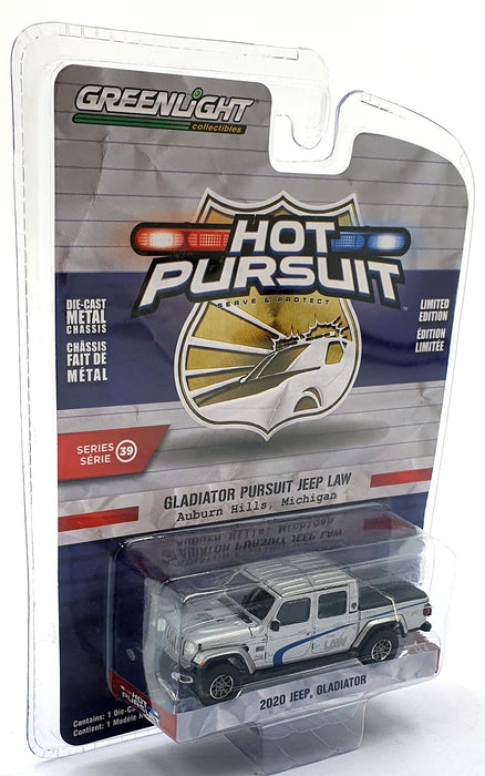 Greenlight 1/64 Scale 42970-F 2020 Jeep Gladiator Michigan - Silver