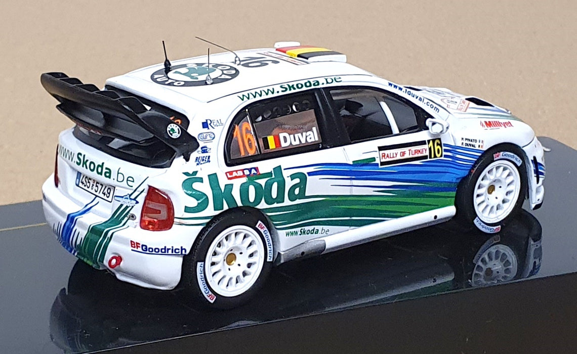 Ixo 1/43 Scale RAM252 - Skoda Fabia WRC #16 Turkey Rally 2006 Duval/Pivato