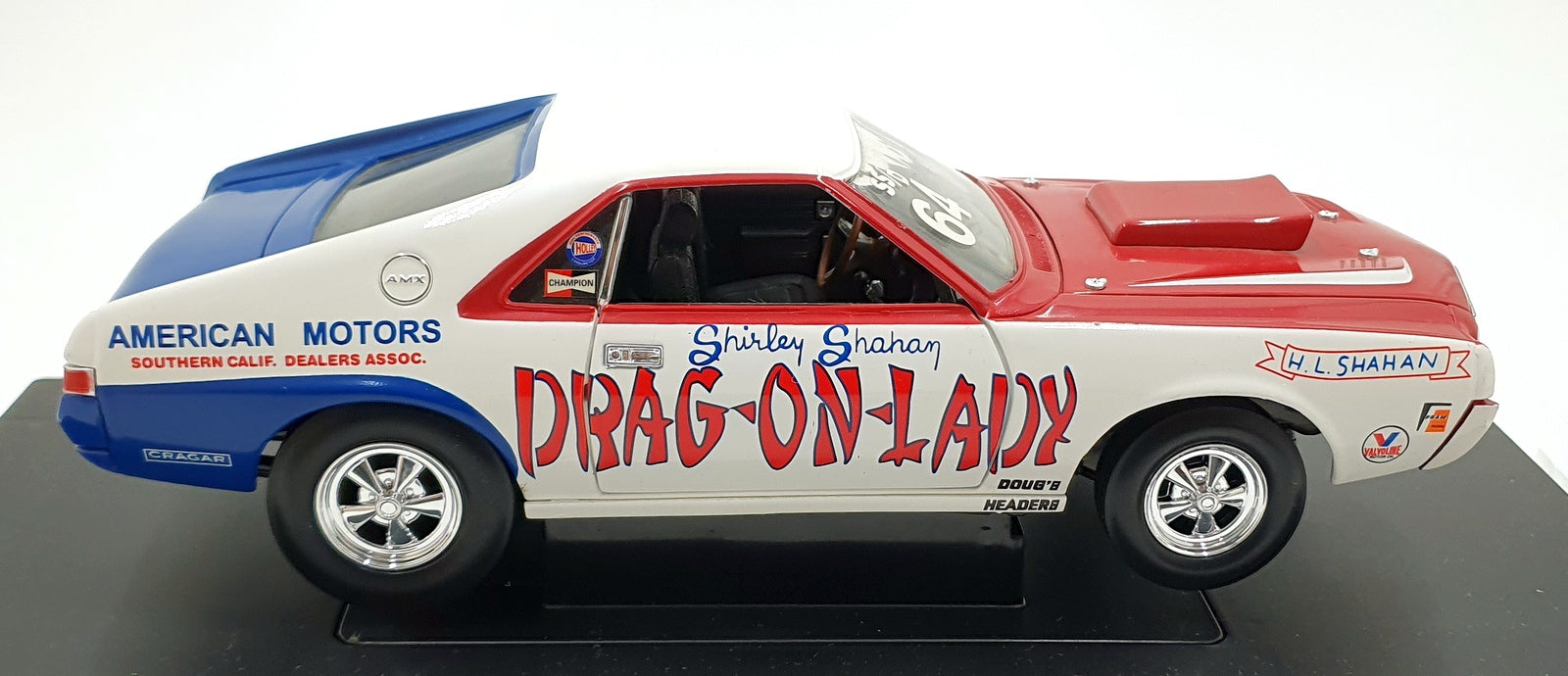 Ertl 1/18 Scale Diecast 29136P - 1969 AMX Super Stock Drag-On Lady