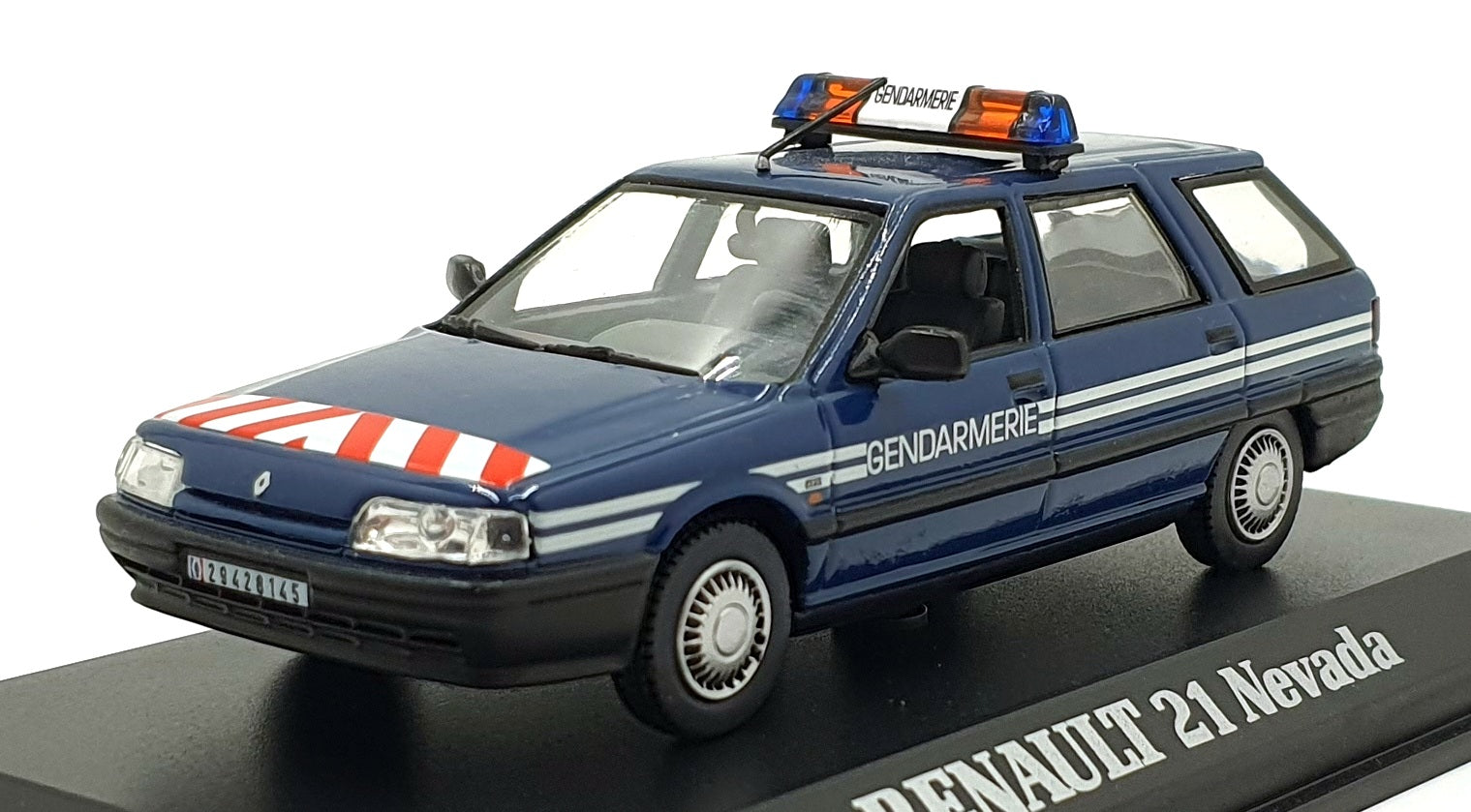 Norev 1/43 Scale 512103 - Renault 21 Nevada Gendarmerie Car - Blue