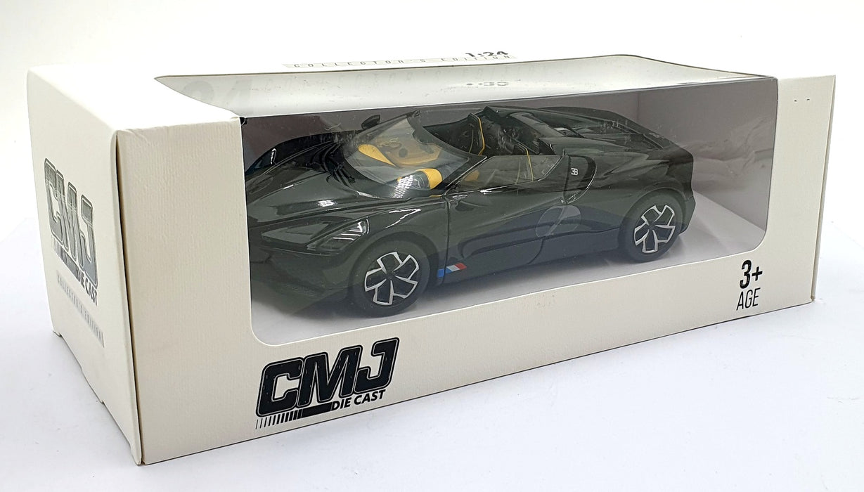 CMJ 1/24 Scale Diecast 124BMBK - Bugatti Mistral - Black