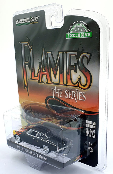 Greenlight 1/64 Scale 30116 - 1954 Studebaker Champion - Black/Flame