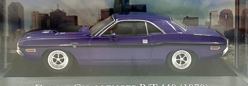 Altaya 1/43 Scale AT17325 - 1970 Dodge Challenger R/T 440 - Purple