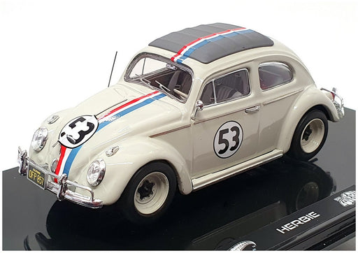 Hot Wheels Elite 1/43 Scale BCK07 - Volkswagen Herbie The Love Bug - Lt Grey