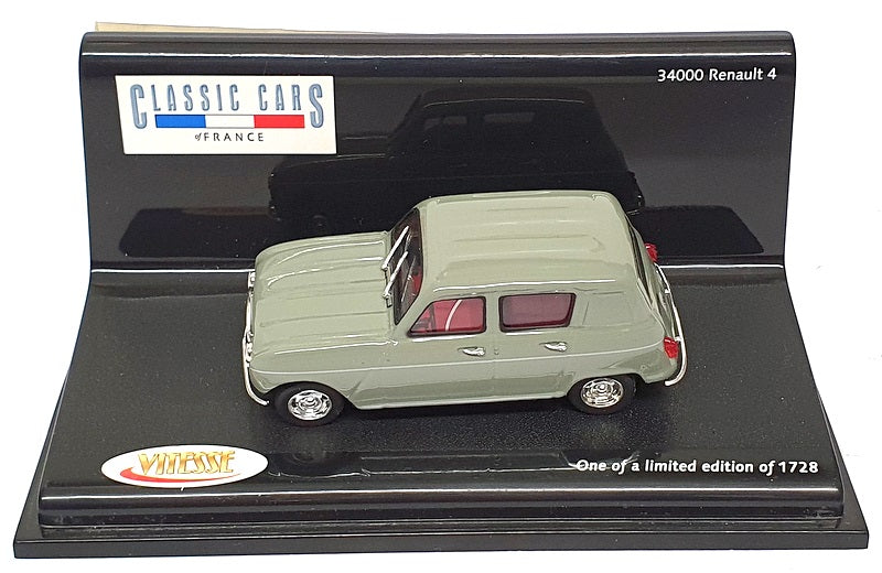 Vitesse 1/43 Scale Diecast 34000 - Renault 4 - Gris Pyramids