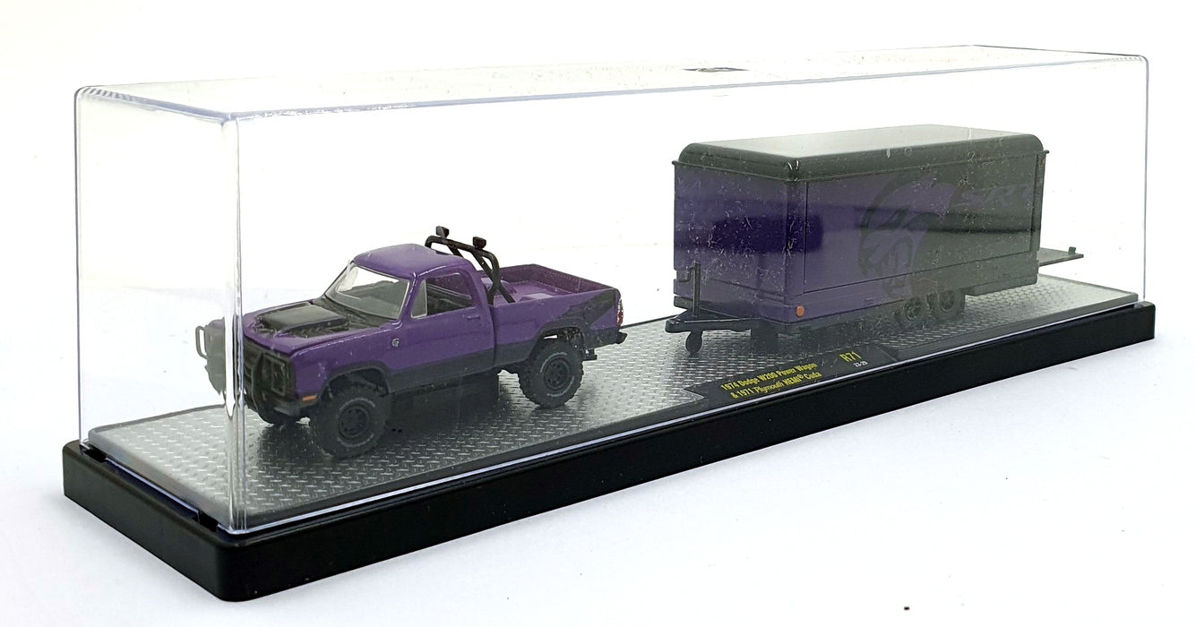 Castline M2 Machines 1/64 Scale R71 '74 Dodge W200 Power Wagon/'71 HEMI Cuda