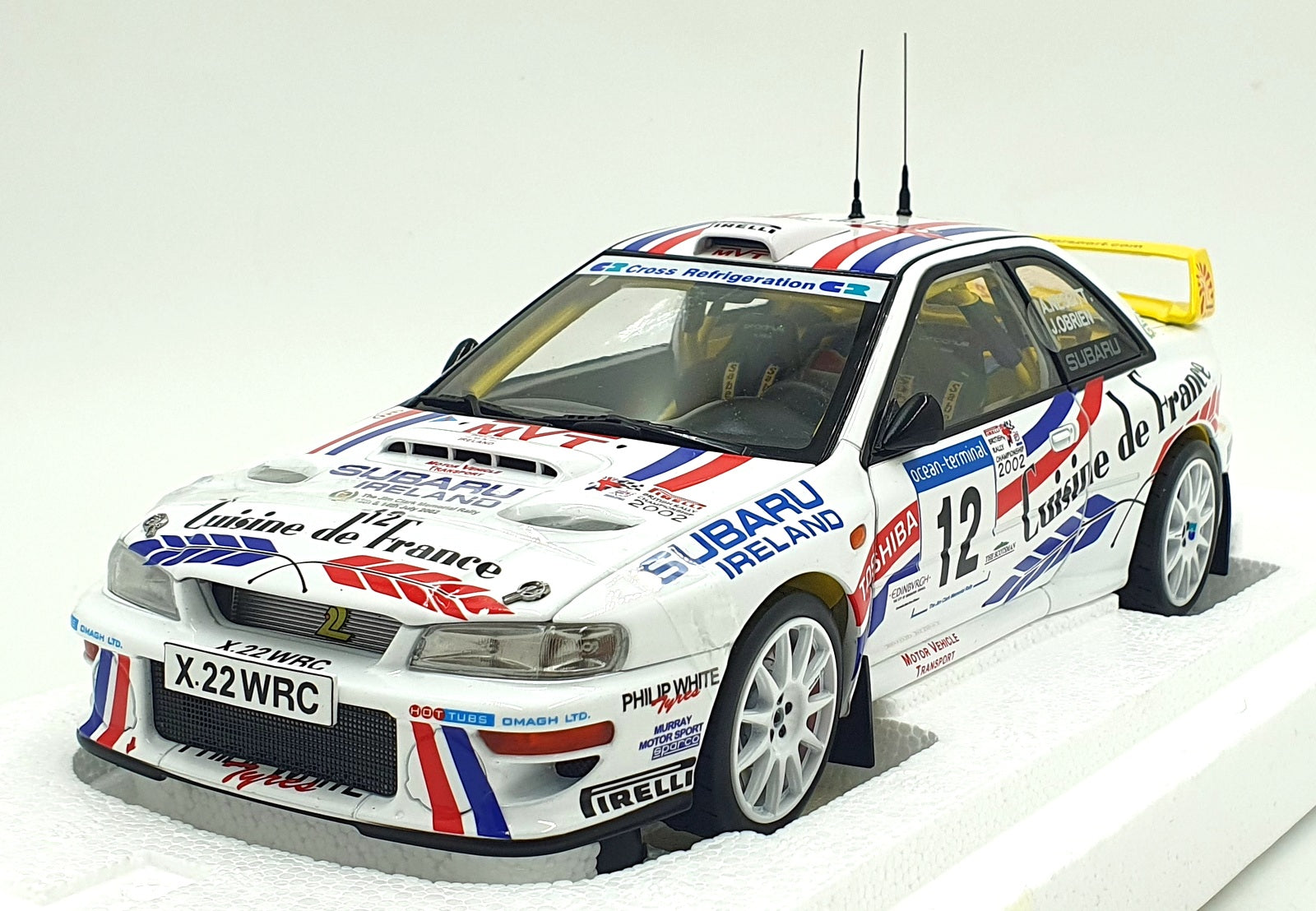 Sun Star 1/18 Diecast 5752 - Subaru Imprezza S6 WRC '00 #12 1st JC Rally 2002