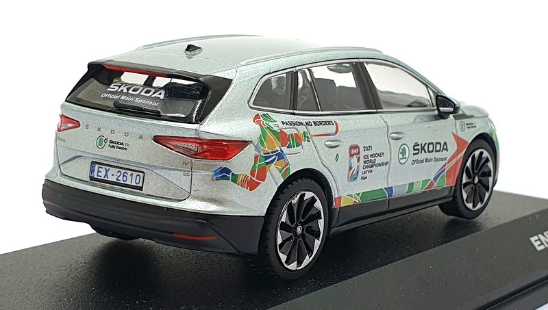 I-Scale 1/43 Scale 01425J Skoda Enyaq 2012 Ice Hockey Championship Latvia Silver
