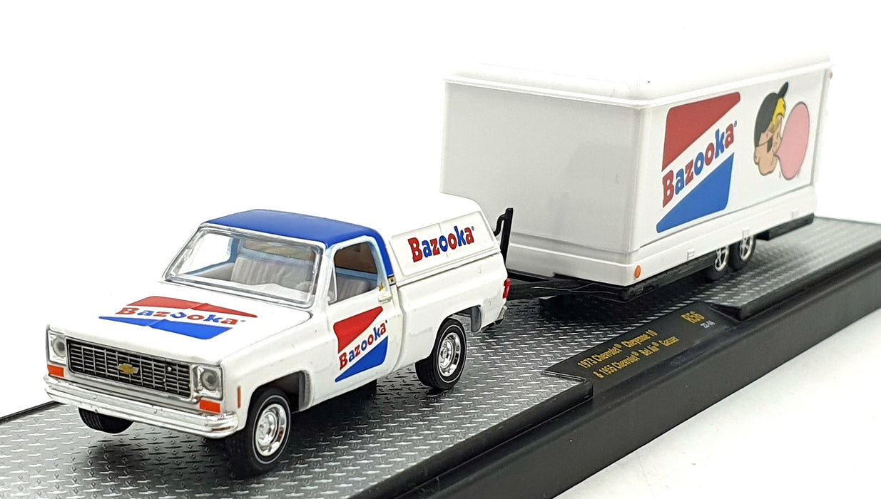 Castline M2 Machines 1/64 Scale R56 '73 Chevrolet Cheyenne 10/'55 Bel Air Gasser