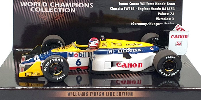 Minichamps 1/43 Scale 436 876606 - F1 Williams Nelson Piquet World Champion 1987