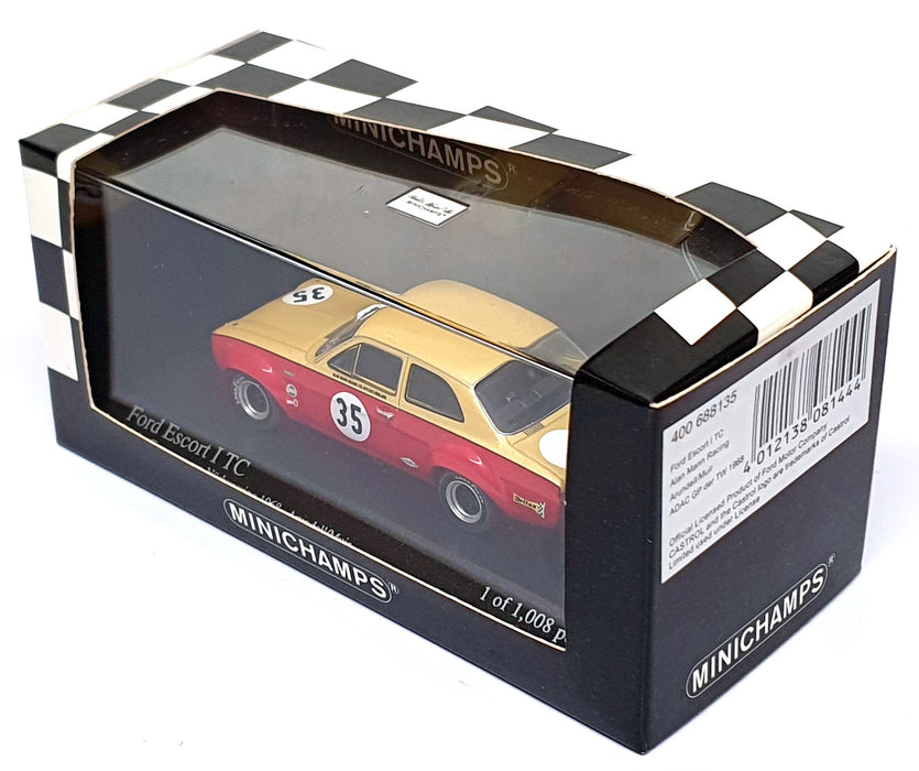 Minichamps 1/43 Scale 400 688135 - Ford Escort I TC #35 ADAC GP der TW 1968