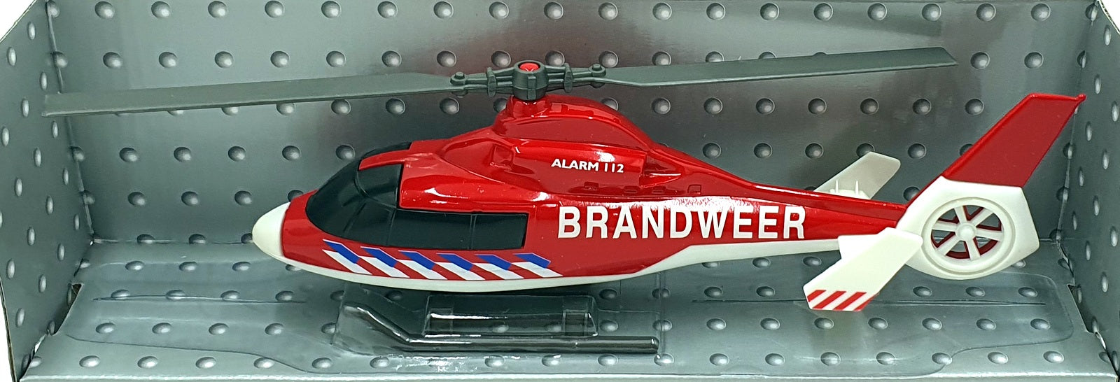 Cararama 1/43 Scale 001043A - Brandweer Helicopter - Red