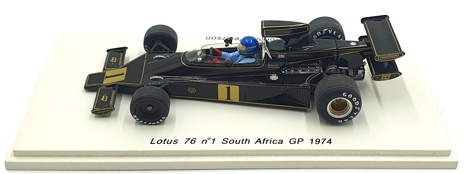 Spark 1/43 Scale S1778 - Lotus 76 #1 South Africa GP 1974 - Peterson