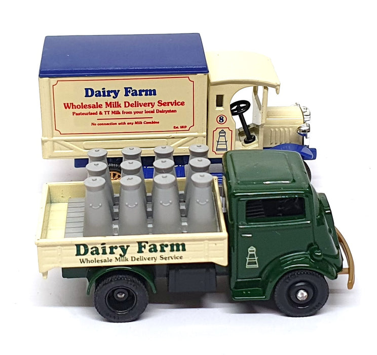 Lledo Diecast 2 Piece Set LL7626 - Dairy Farm Delivery Truck & Van