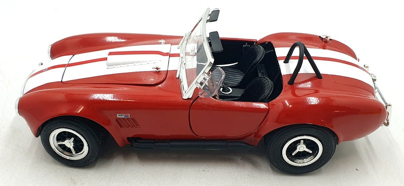 Ertl 1/18 Scale Diecast 31024M - Shleby Cobra 427 - Red/White Stripes