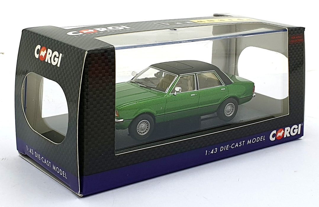 Vanguards 1/43 Scale Diecast VA11918 - Ford Cortina Mk4 2.3 Ghia - Regency Green