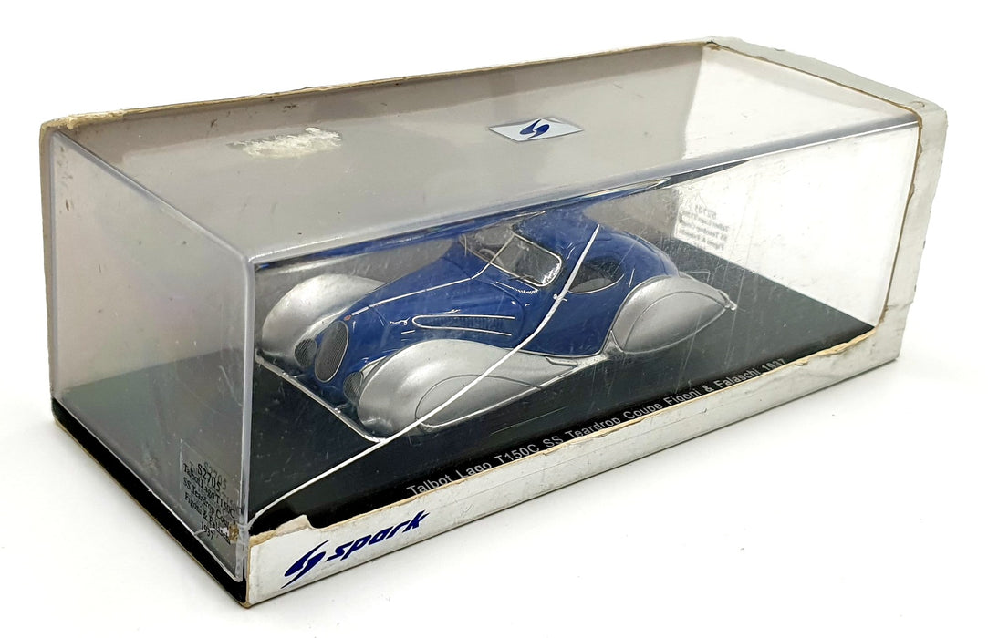 Spark 1/43 Scale Resin S2705 1937 Talbot Lago T150C SS Teardrop Figoni/Falaschi