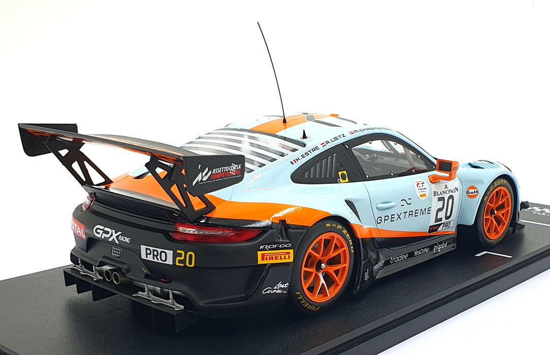 IXO 1/18 Scale Diecast LEGT18-23003 - Porsche 911 GT3 R #20 1st 24Hr Spa 2019