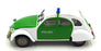 Norev Hachette 1/43 Scale HL2342 - 1986 2CV 6 Polizei Green - Police Car