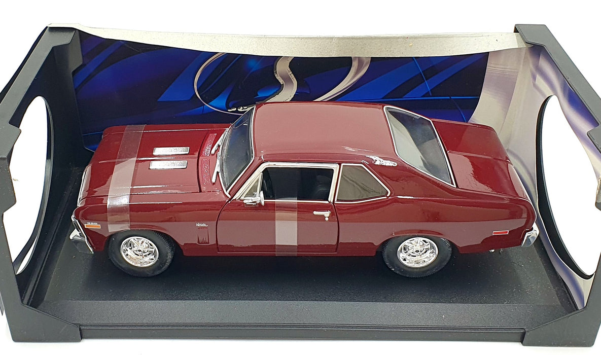 Maisto 1/18 Scale Diecast 31800 - 1970 Chevrolet Nova SS Coupe - Burgundy