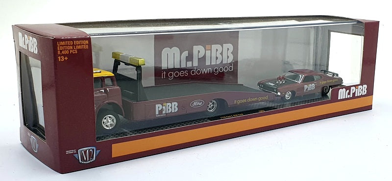 Castline M2 Machines 1/64 Scale FTW23 '70 Ford C-950 Truck/'70 Ford Torino Cobra