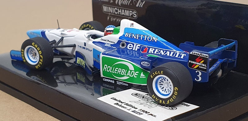 Minichamps 1/43 Scale 430 960033 - F1 Benetton Renault B196 France GP J. Alesi