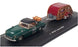 Cararama 1/43 Scale 00148 - MGB Convertible & Caravan - Green/Maroon