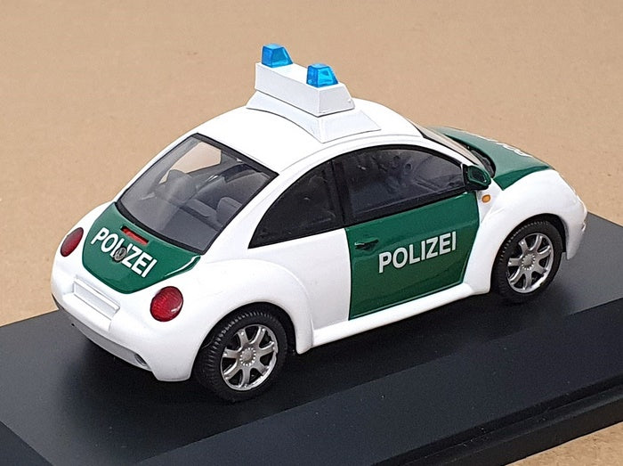 Schuco 1/43 Scale 04537 - VW Volkswagen New Beetle Polizei - White/Green