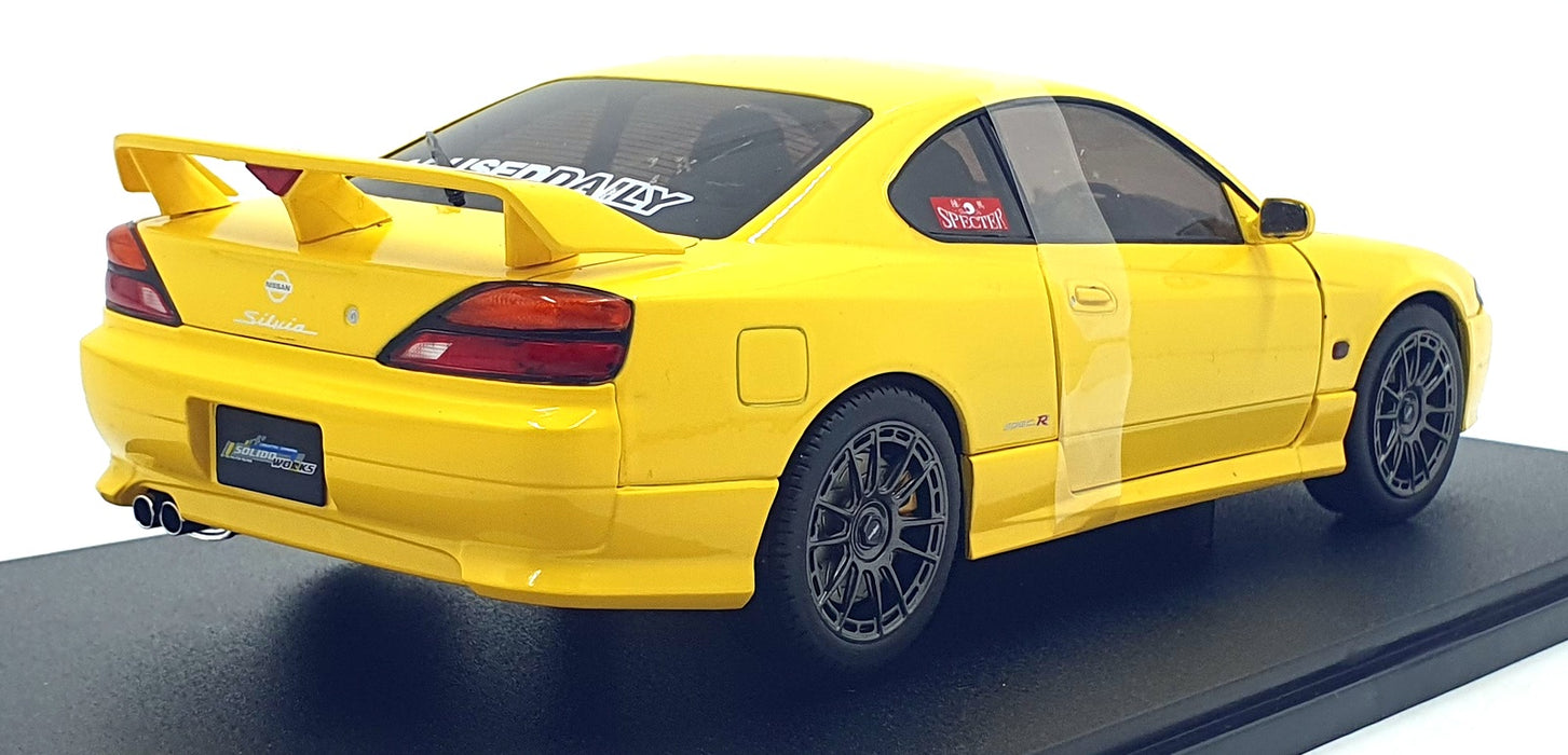 Solido 1/18 Scale S1812206 - 1999 Nissan Silvia S15 Spec R Aero - Yellow