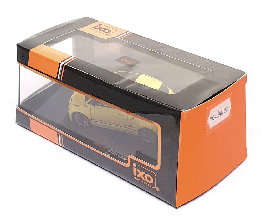 Ixo Models 1/43 Scale Diecast MOC346.22 - 2024 Fiat Abarth 500e - Yellow