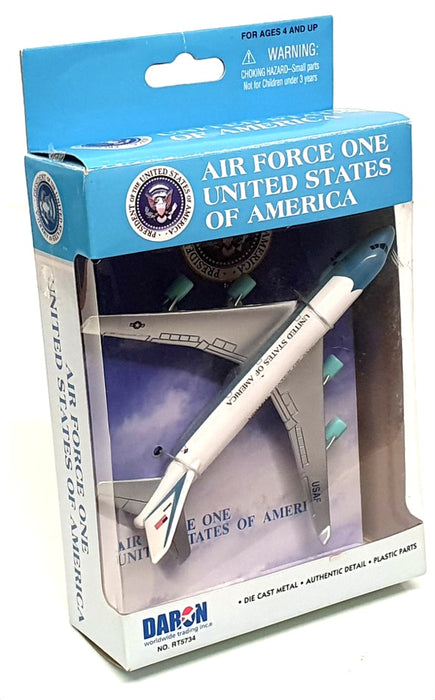 Daron 15cm Long Diecast RT5734 - Boeing Air Force One Aircraft USA