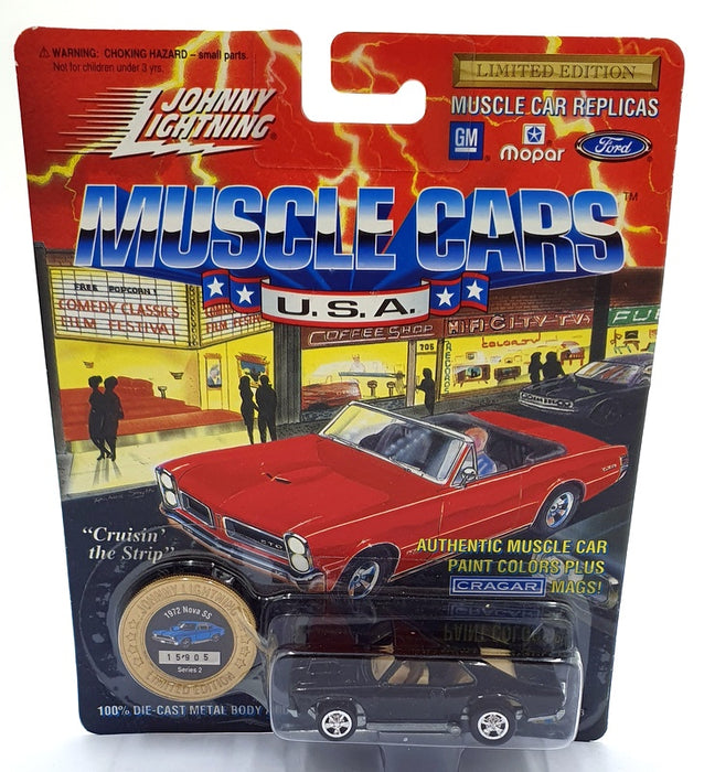 Johnny Lightning 1/64 Scale 200-120 - Muscle Cars 1972 Chevrolet Nova SS - Black