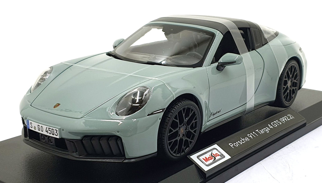 Maisto 1/18 Scale Diecast 46629 - Porsche 911 Targa 4 GTS (992.2) - Grey