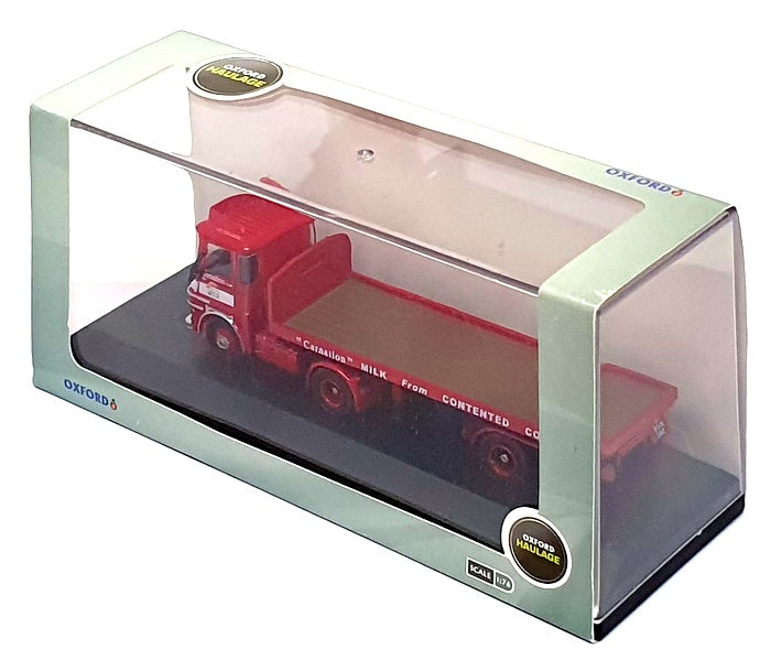 Oxford Diecast 1/76 Scale 76LV002 - ERF LV Flatbed Trailer Carnation - Red/White