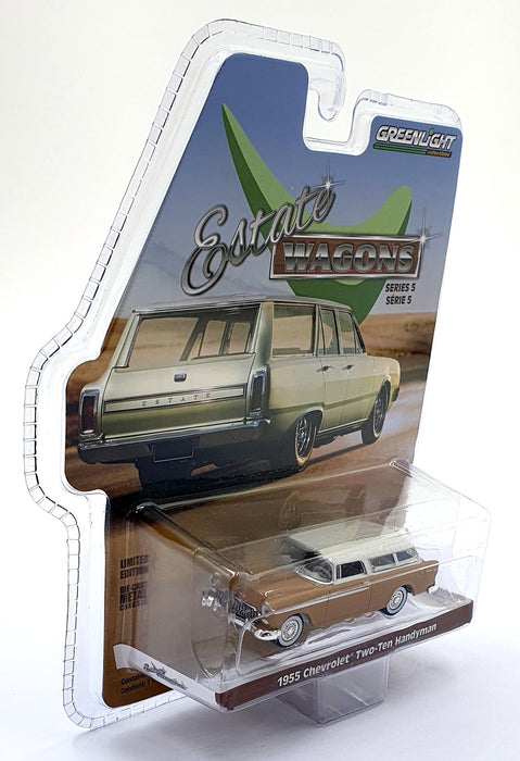 Greenlight 1/64 Scale 29990-A - 1955 Chevrolet Two-Ten Handyman - Brown