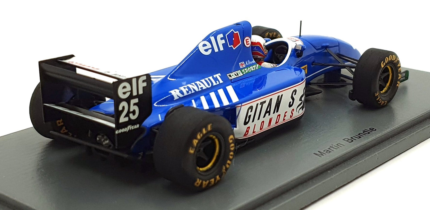 Spark 1/43 Scale S3977 - Ligier JS39 #25 South African GP 1993