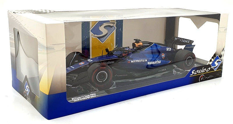 Williams F1 Team FW46 – GP D'Arabie Saoudite 2024 – Échelle 1/18 Par Solido Williams F1 Team FW46 – GP D'Arabie Saoudite 2024 – Échelle 1/18 Par Solido