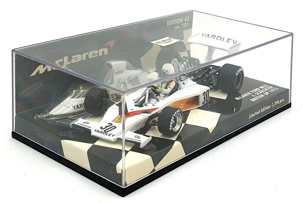 Minichamps 1/43 Scale 530 734330 - F1 McLaren Ford M23 #30 British GP 1973