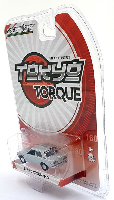 Greenlight 1/64 Scale 29900-B - 1970 Datsun 510 - Silver