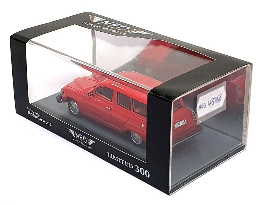 Neo 1/43 Scale Resin NEO 43768 - Saab 95 GL - Red