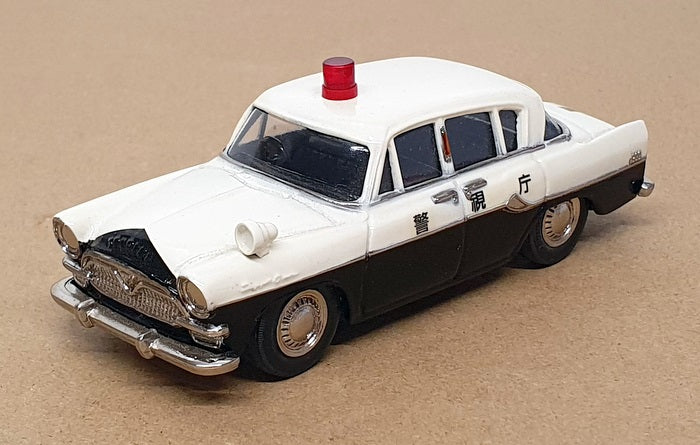 Kawabatakikaku 1/43 Scale J-43 - Toyota Toyopet Crown Police Japan - White/Black