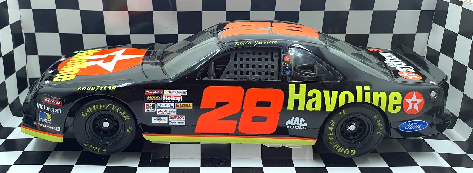 Ertl 1/18 Scale Diecast 7312 - Ford Texaco Havoline Jarret T Bird D.Jarrett