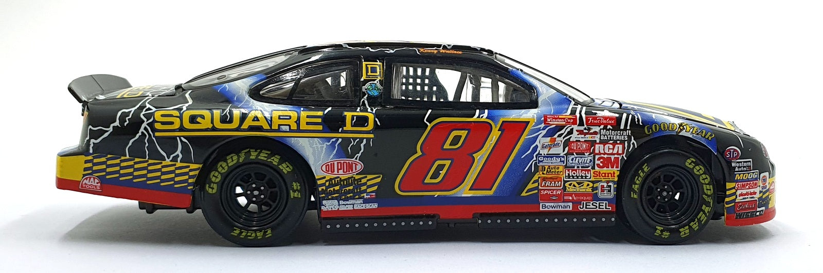 Action 1/24 Scale Diecast W249801032-1 - 1998 Ford Taurus #81 Square D - Wallace
